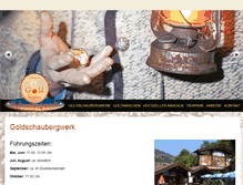 Tablet Screenshot of goldschaubergwerk.com